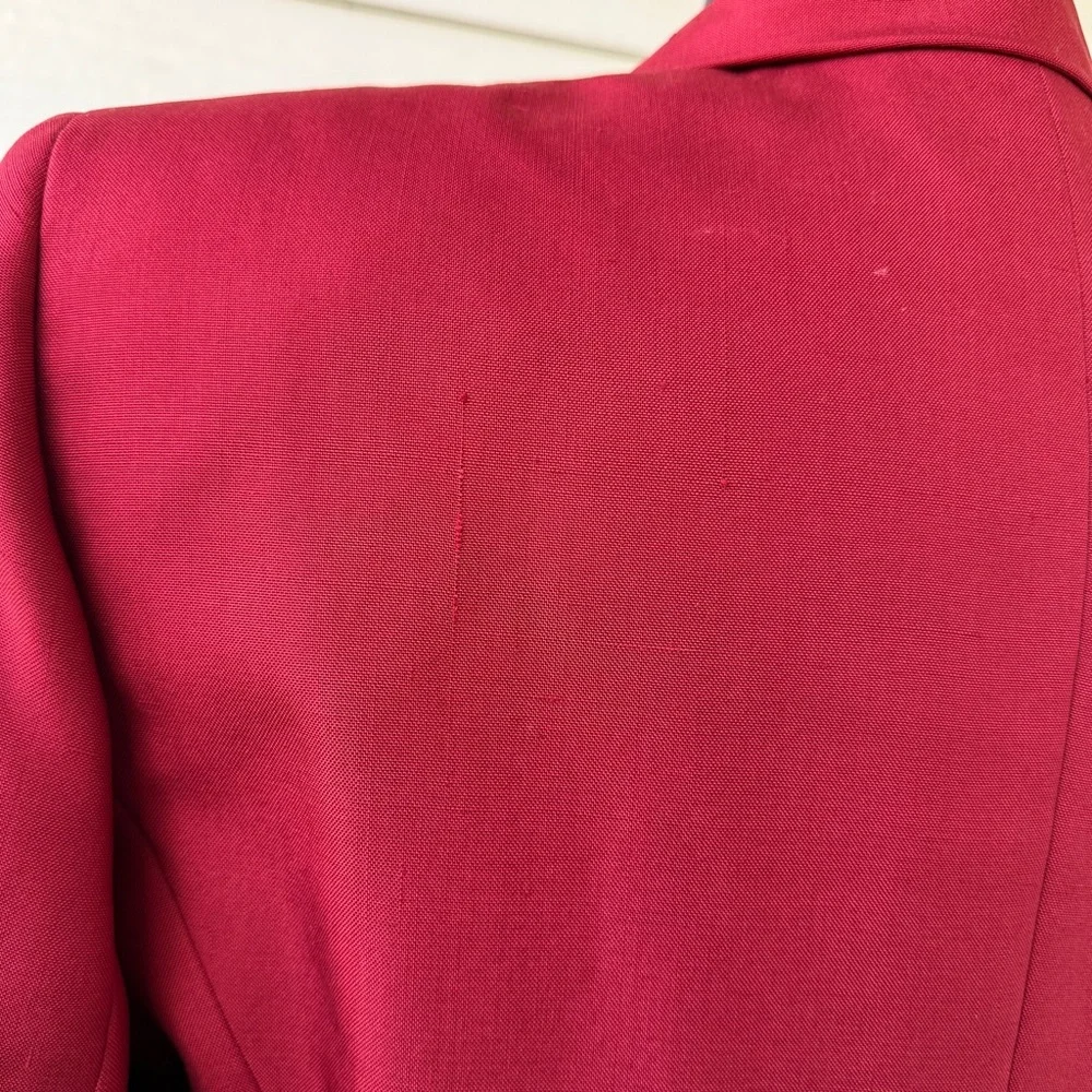 Kasper 100% Silk Red Suit Blazer –‎ Size 10 (BNWT) - Picture 5 of 12